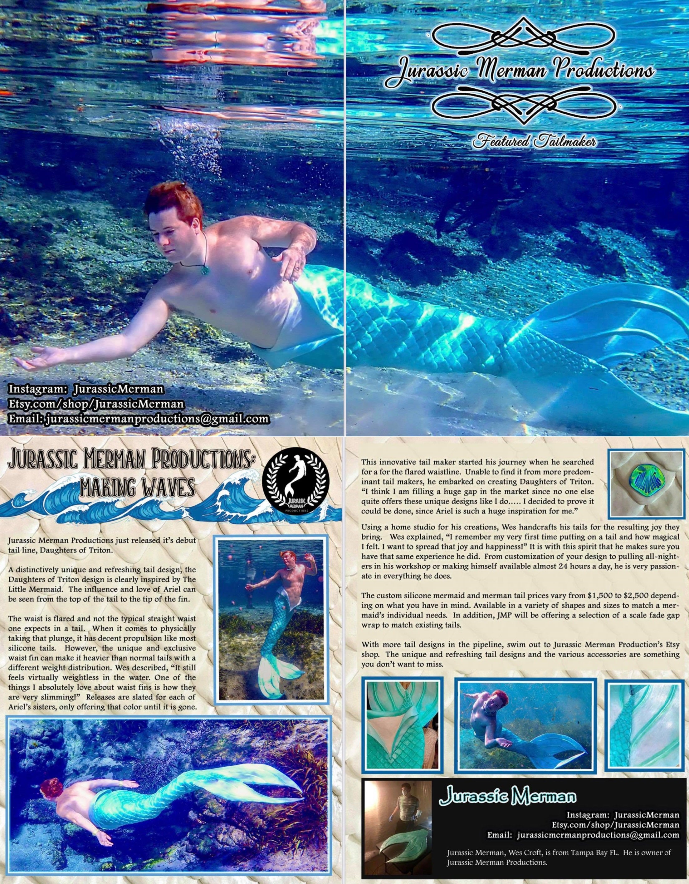 Zac in merman form  Mako mermaids, Fin fun mermaid, Silicone mermaid tails